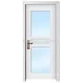 Peinture blanche avec porte en bois plein verre MJ-227 pour portes intérieures en bois